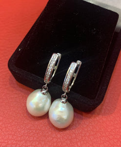 Boucle d’oreilles en perles baroque(Bo020)