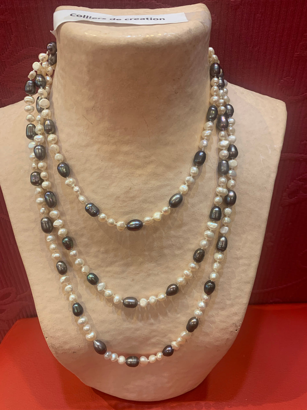 Sautoir en perles baroques(Sau025)