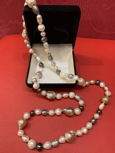 Collier en perles baroque(Co035)