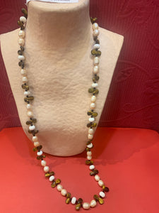 Collier en perles baroque(Co044)