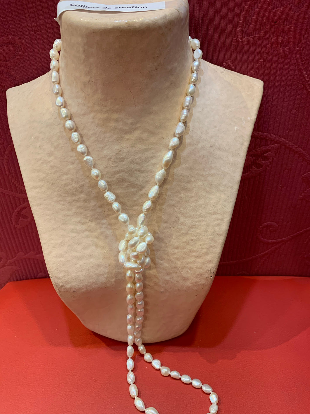Sautoir en perles baroque (Sau011)